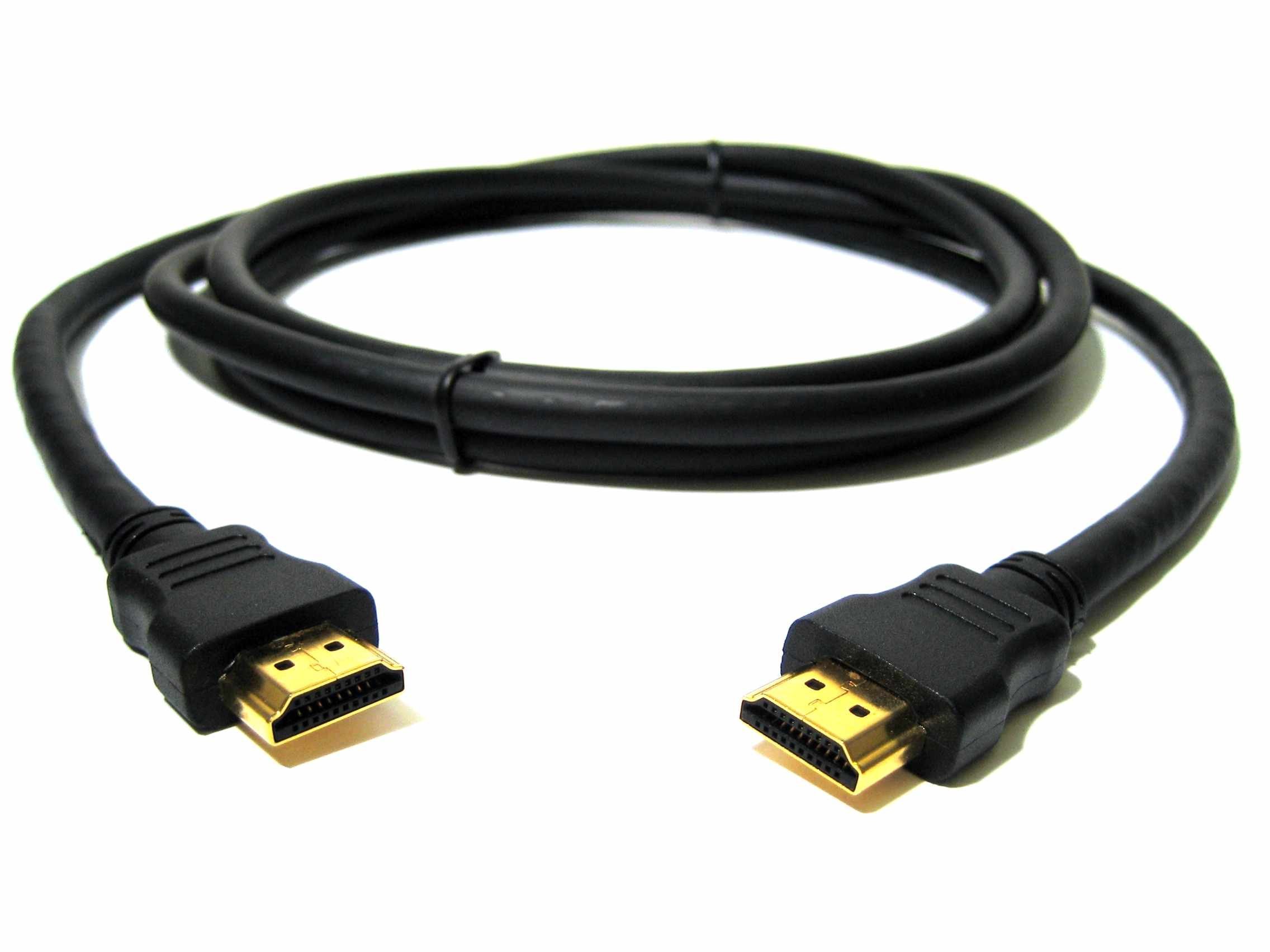 Premium Black HDMI Cable - High-Speed 4K Gold-Plated 2m (6.6ft) for Sony PlayStation 4/5, PS3, Xbox, Nintendo Switch, Roku - Perfect for Gaming & Home Theater Setup