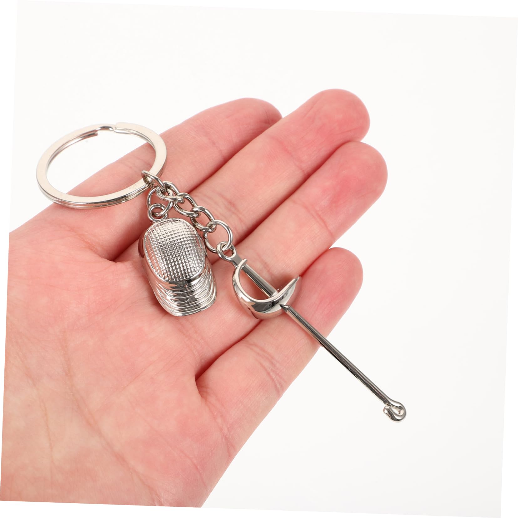 Balacoo Fencing Keychain - Metal Key Rings for Women - Sport Souvenir Gift