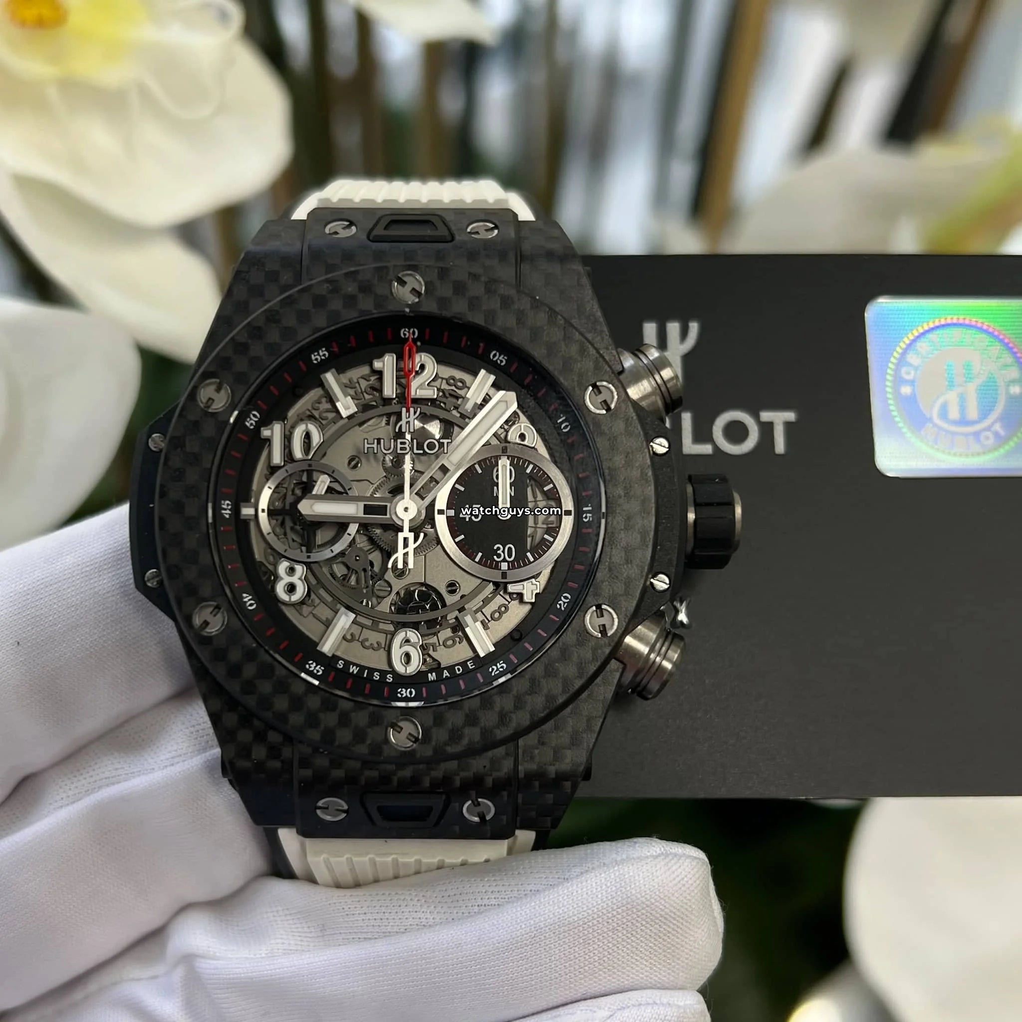Hublot Big Bang Unico 411.QX.1170.RX Men's Luxury Chronograph Watch - Swiss Automatic Movement, Sapphire Crystal, 45mm Titanium Case - Perfect for Business, Gala Events & Luxury Collectors