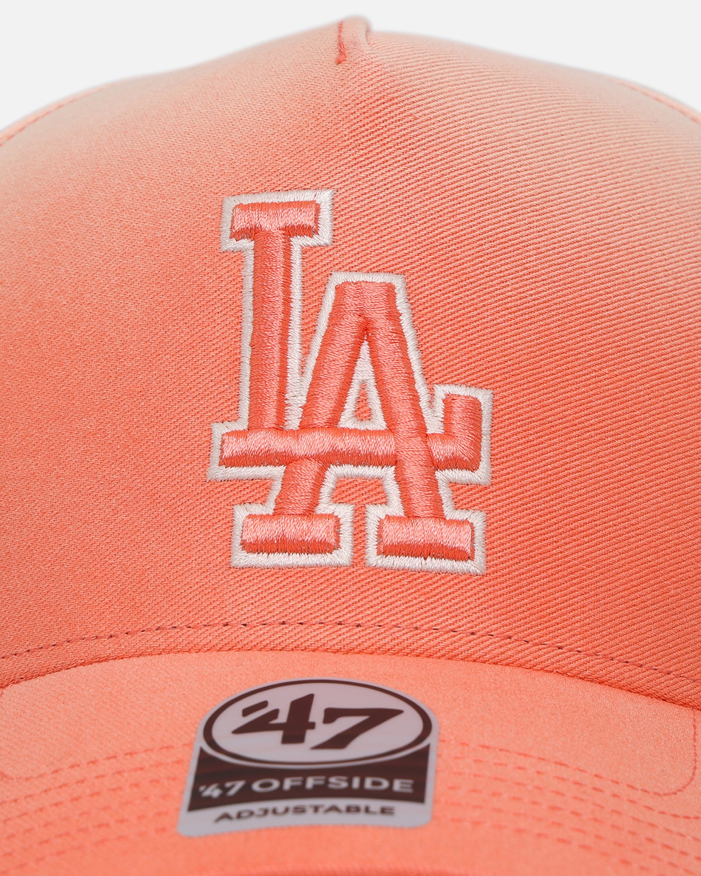 47 Brand Los Angeles Dodgers 'Sunbleach' 47 Offside Snapback Orange Hat - Adjustable Baseball Cap for Men & Women - Perfect for Sports Games, Casual Wear & Fan Collections