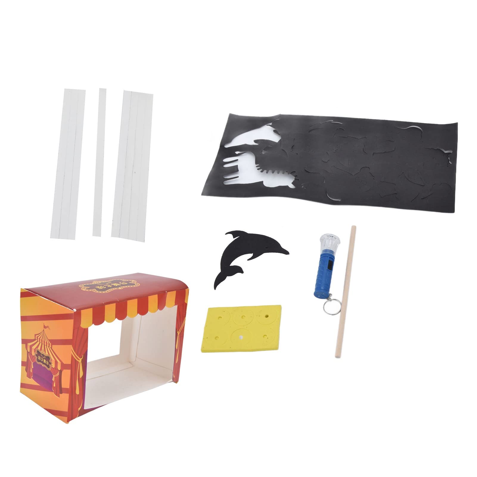 Creative Shadow Puppet Toy Set - Handmade Parent-Child Interactive Puppet Theater for Homeschool & Classroom - Fun Educational DIY Storytelling Activity for Kids
