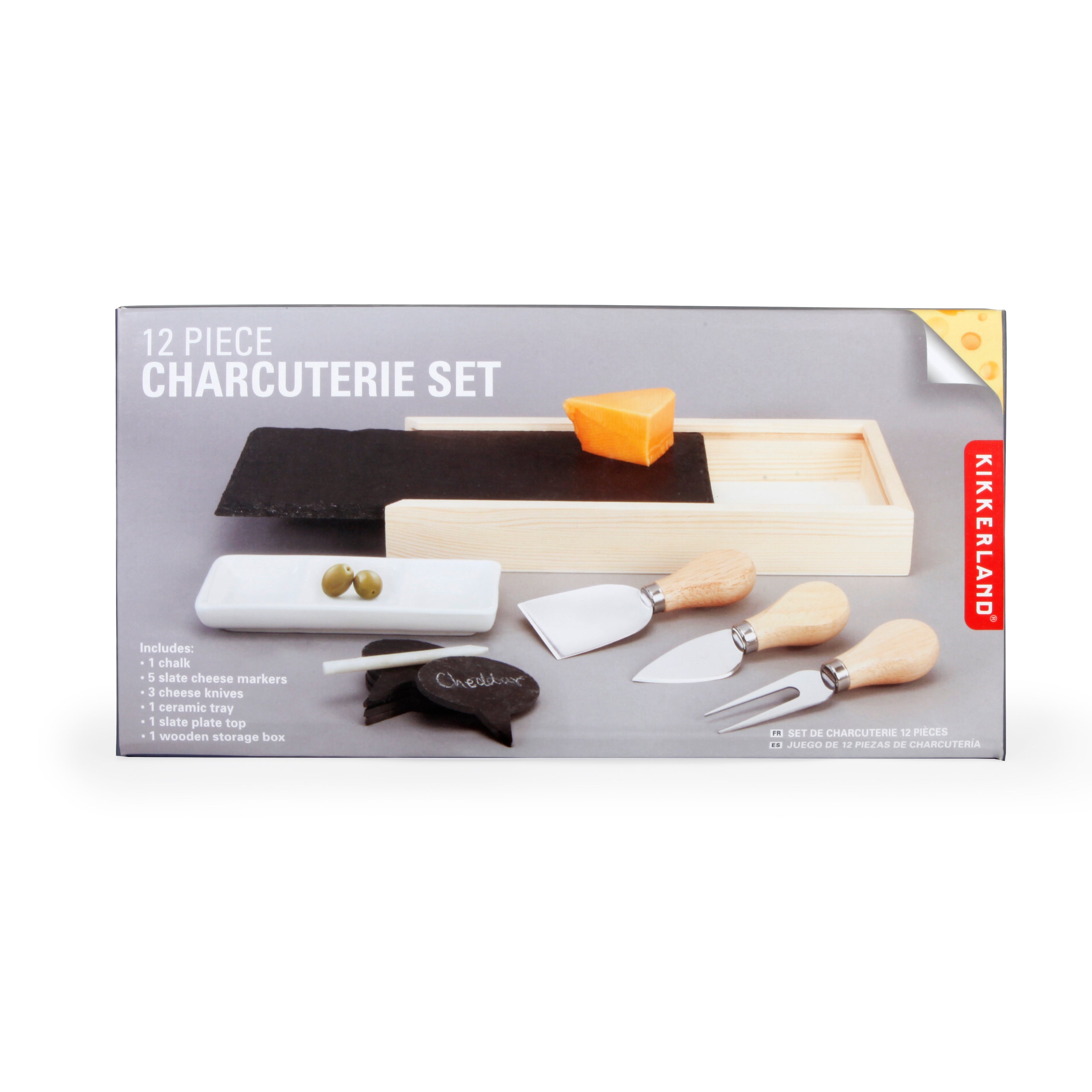 Premium 12-Piece Charcuterie Board Set with Cheese Knives - Perfect for Entertaining, Wine Pairings & Charcuterie Platters