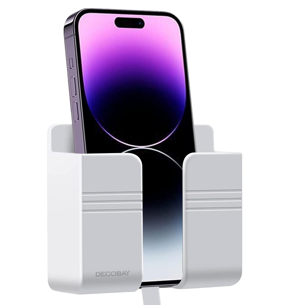 Wall Mount Phone Holder with Self Adhesive - Universal Smartphone Stand for iPhone & Android - Perfect for Shower, Charging & Hands-Free Use