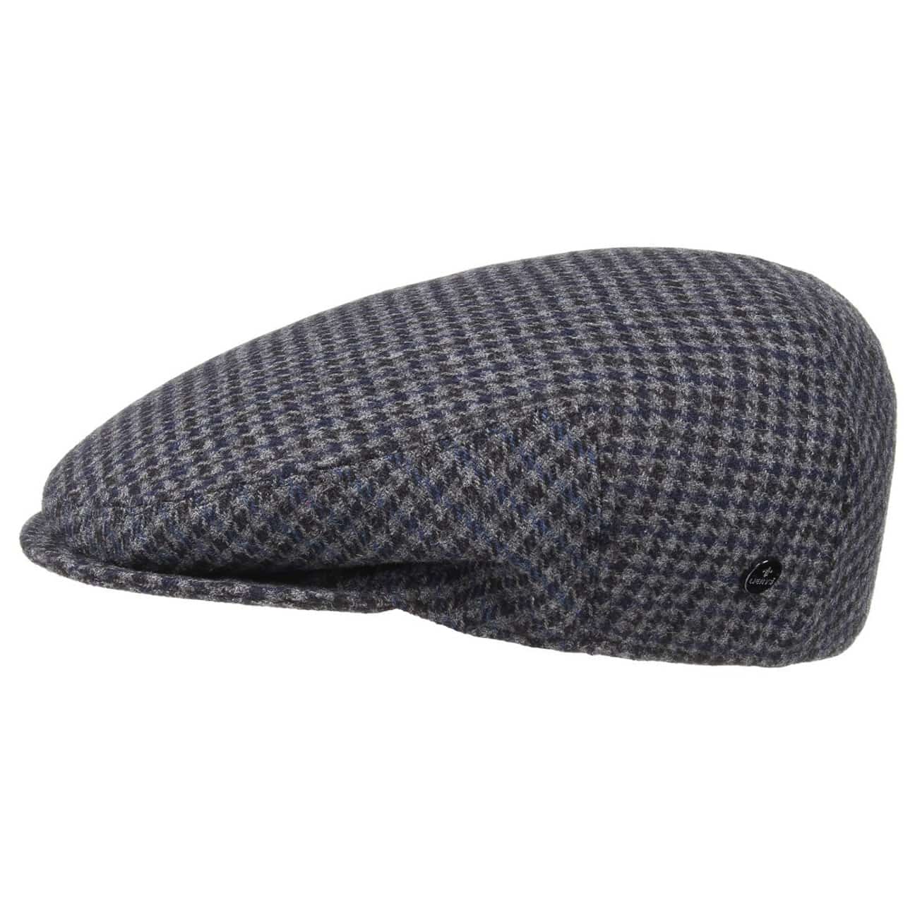 Lierys Houndstooth Flat Cap - British Style Newsboy Hat for Men | Perfect for Outdoor Activities, Casual Wear & Vintage Fashion