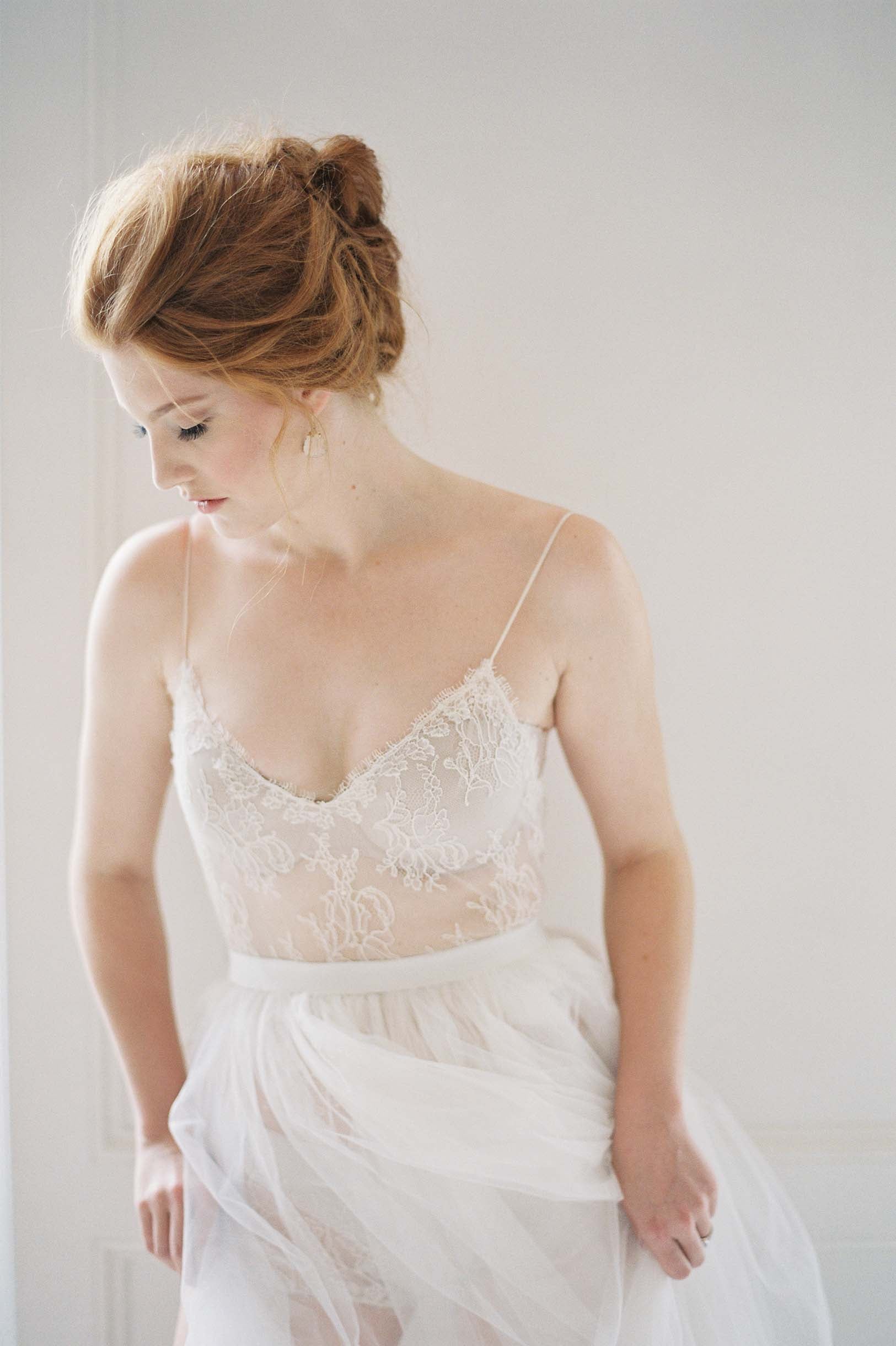 Godiva Ivory French Lace Bodysuit for Women - Elegant Lingerie for Weddings, Date Nights & Special Occasions