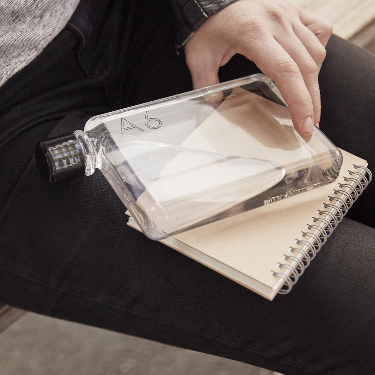 A6 Memobottle Slim Reusable Water Bottle 375mL (12.7oz) - Eco-Friendly, Leak-Proof & BPA-Free - Perfect for Office, Gym, Travel & Outdoor Activities