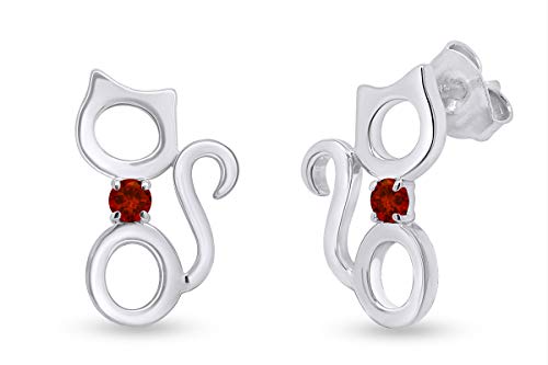 White Gold Over - Simulated Garnet