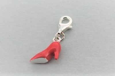 Red Shoe Charm Sterling Silver - Elegant Jewelry for Women, Perfect for Bracelets, Necklaces & Gifts | Fashion Accessory for Parties, Weddings & Everyday Wear