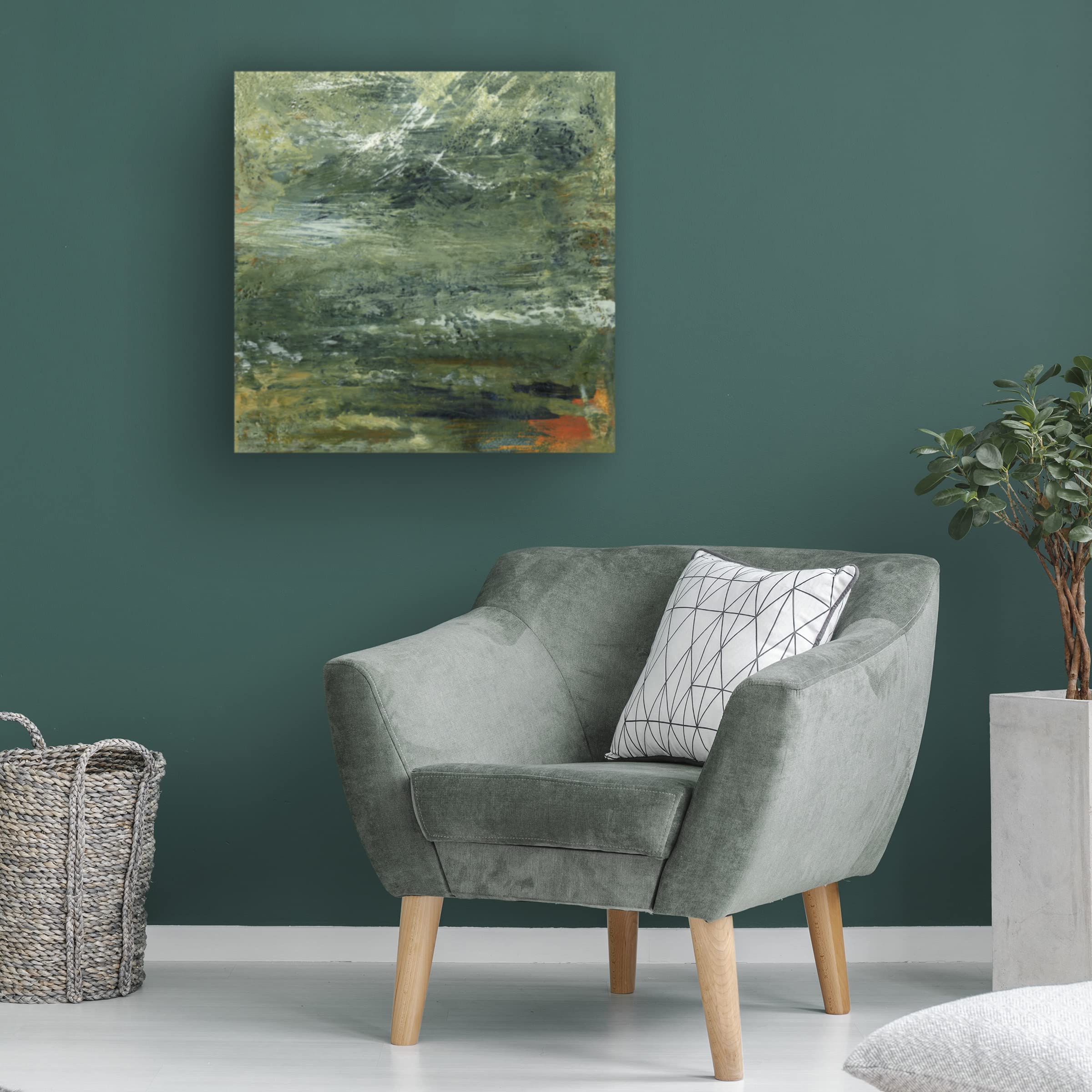 Sharon Gordon 'Encaustic Tile In Multi II' Canvas Wall Art Print - Modern Abstract Painting for Living Room, Bedroom & Office Decor