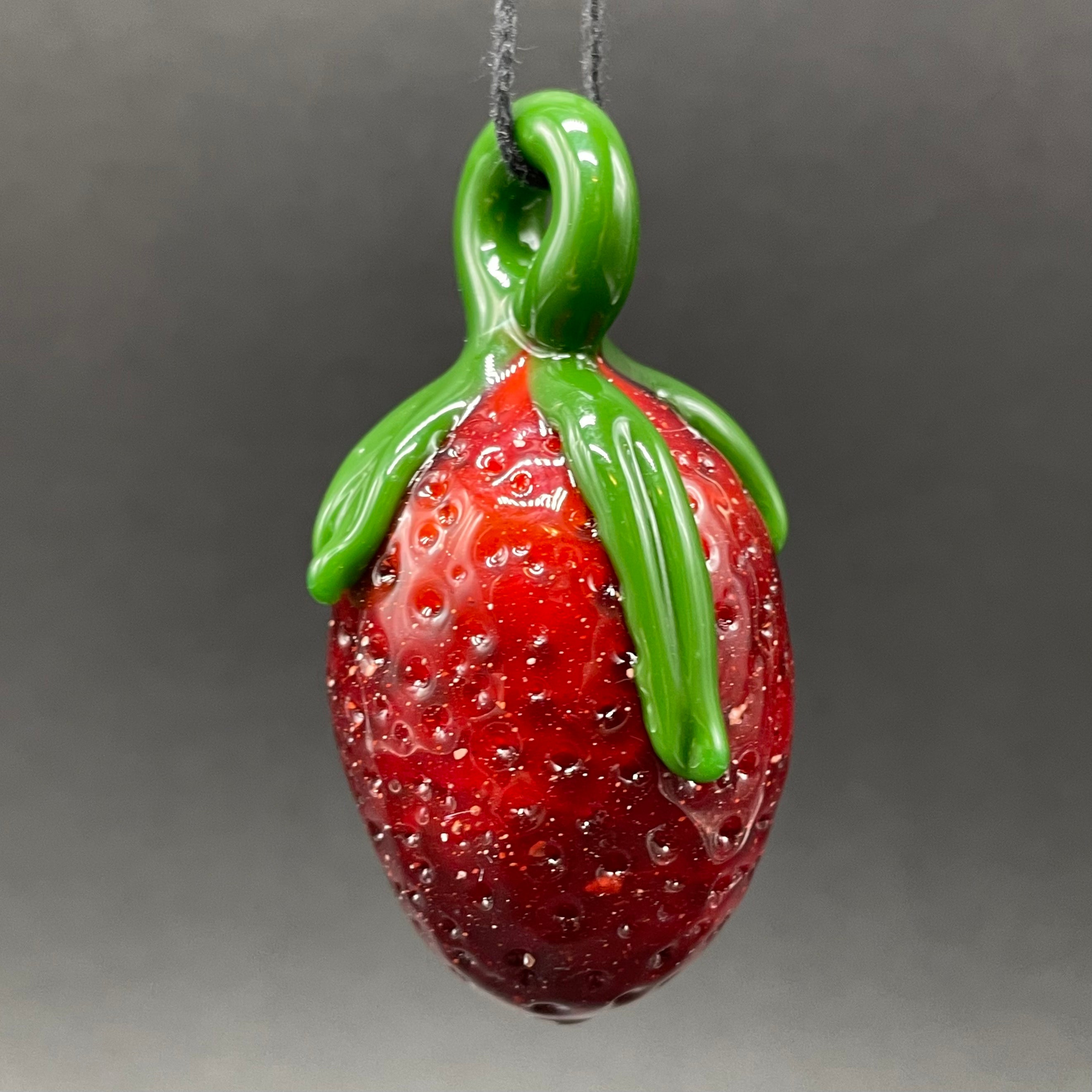 Strawberry Pendant Necklace - Dainty Fruit Jewelry for Women - Perfect Gift for Birthdays, Valentine's Day & Everyday Wear