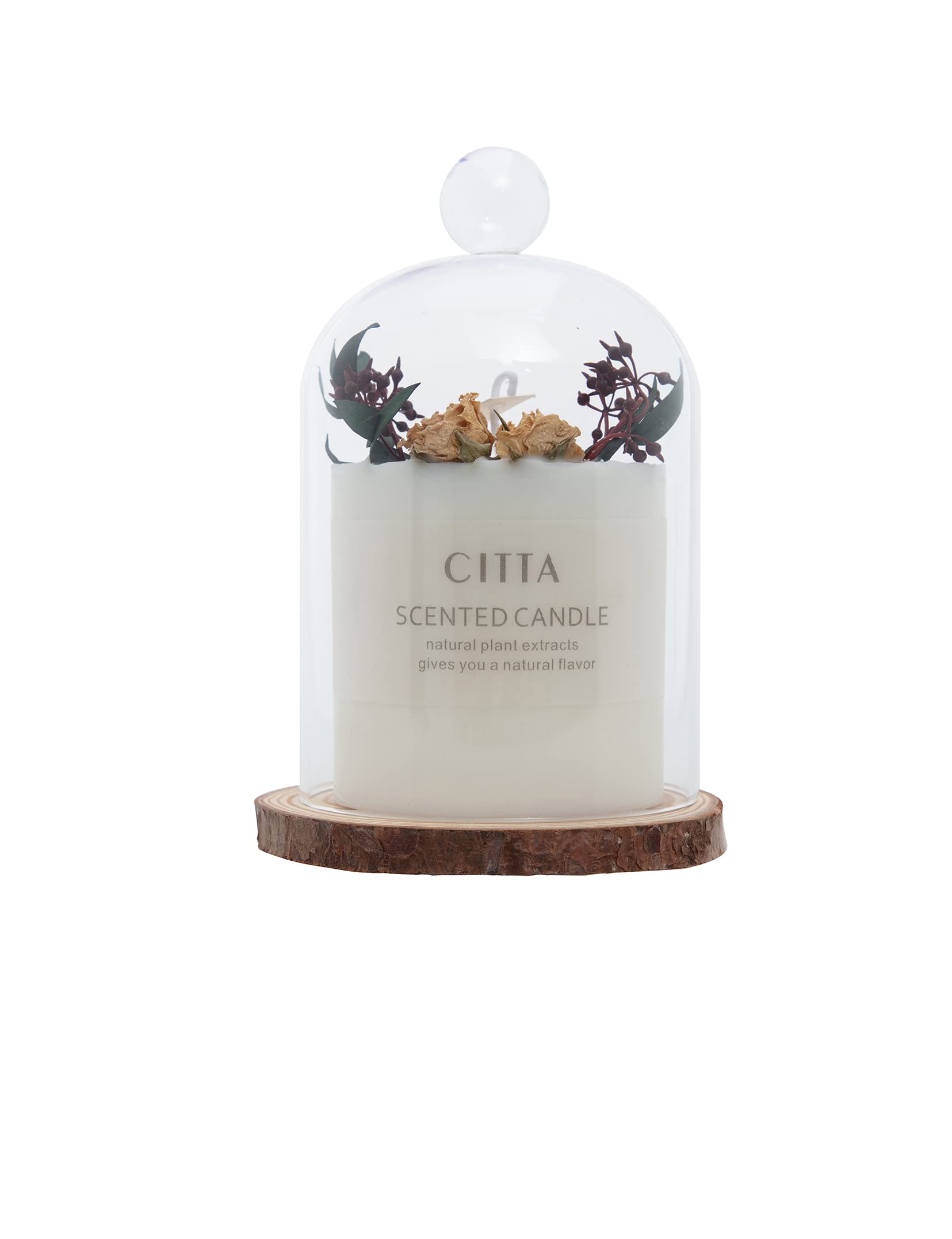 Luxury Scented Candles Gift Set - Natural Soy Aromatherapy Candles with Dome Cloche & Rustic Wood Base - Perfect Birthday, Holiday, Anniversary Gift for Women & Friends (Autumn Collection) - Ideal for Home Relaxation, Spa Nights & Romantic Ambiance