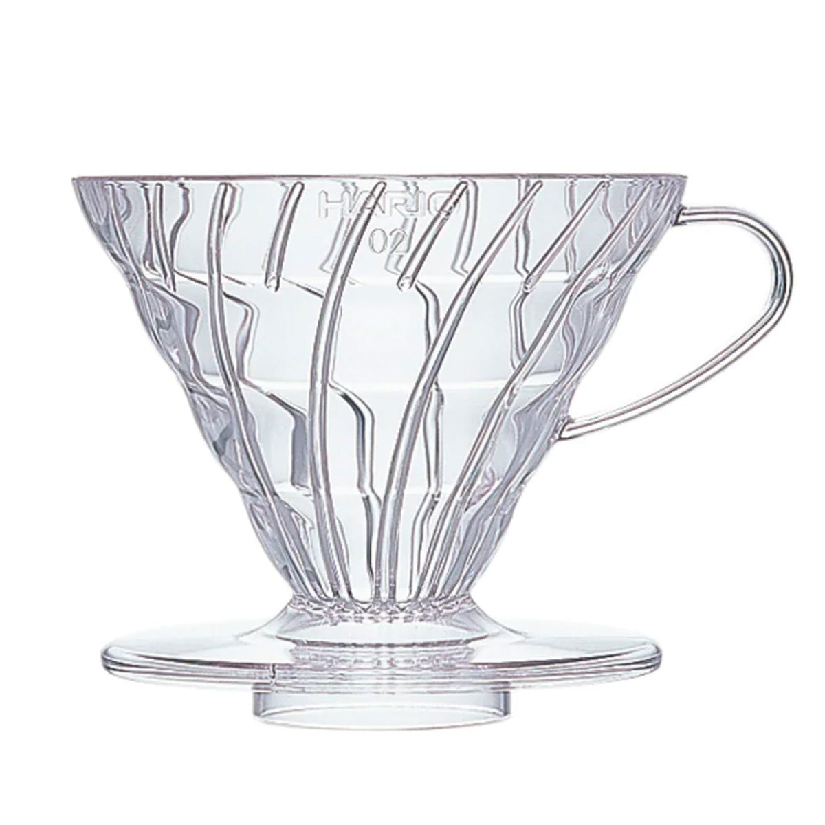Hario V60 02 BPA-Free Plastic Coffee Dripper - Clear Pour Over Coffee Maker for Home & Office Brewing | Perfect for Single Serve & Specialty Coffee Lovers
