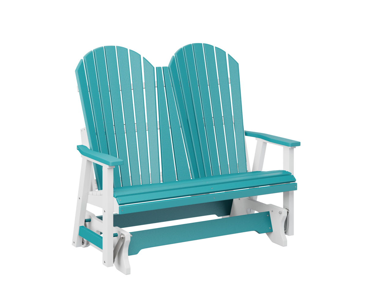 Berlin Gardens Comfo Back Double Glider - Outdoor Patio Swing Bench with Weather-Resistant Cushions - Perfect for Porch, Garden, and Backyard Relaxation