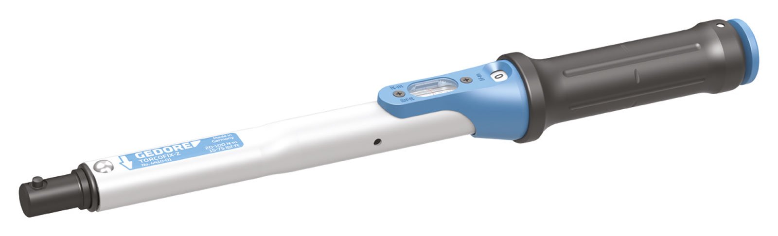 GEDORE 4405-05 Torque Wrench TORCOFIX Z 16, 10-50 Nm (7.4-36.9 ft-lb) - Precision Torque Tool for Automotive, Bicycle & Machinery Maintenance