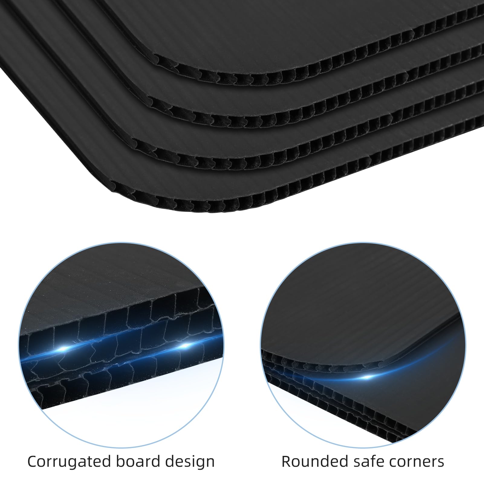 Kartols 24-Pack Black Plastic Privacy Folders for Students - Classroom Desk Dividers & Teacher Supplies - Easy-to-Clean Privacy Shields for Study, Testing & Organized Workspaces