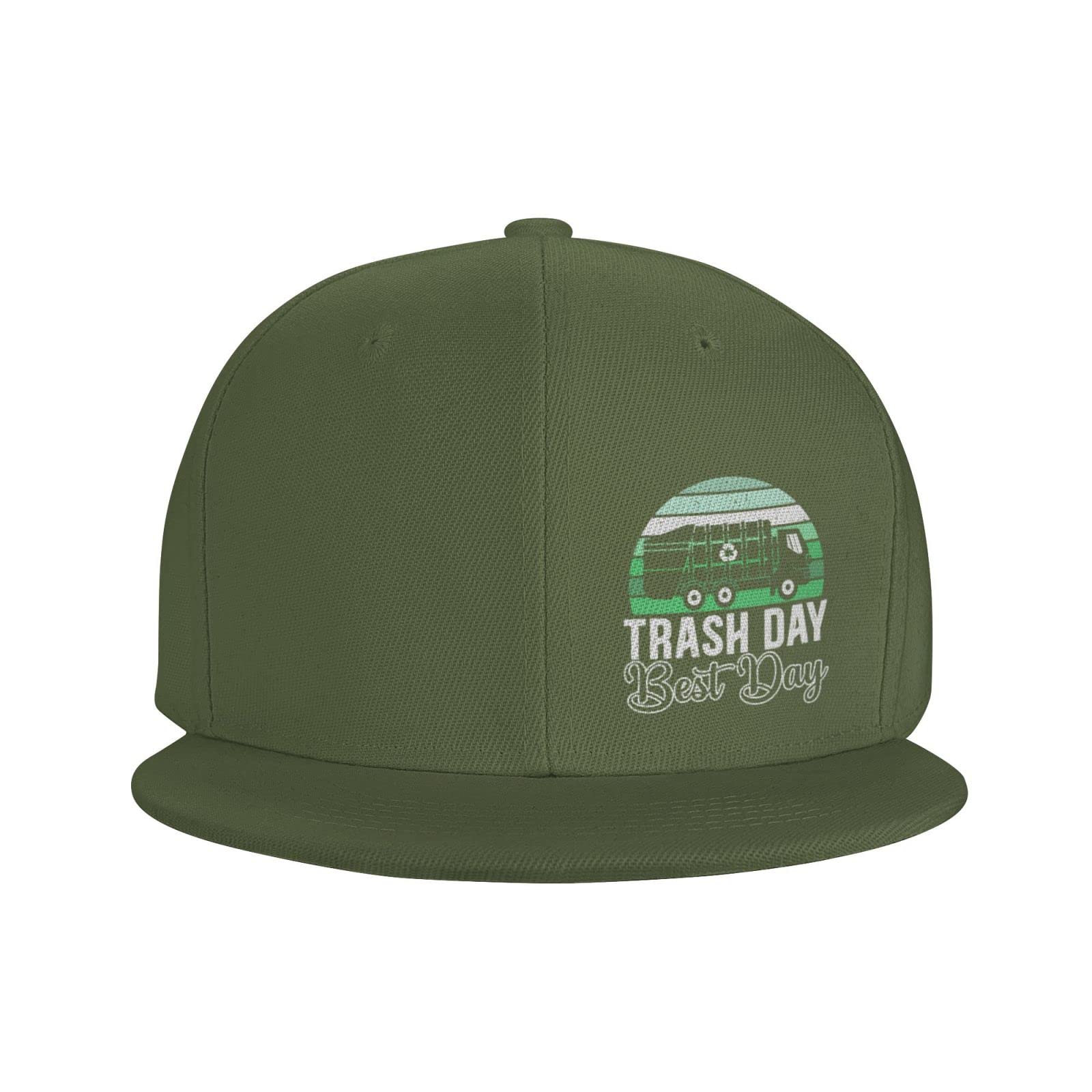 Waste Management Garbage Truck Baseball Cap - Adjustable Snapback Trucker Hat for Men & Women - Moss Green Summer Sun Hat for Trash Collectors & Recycling Enthusiasts - Perfect for Outdoor Work, Casual Wear & Garbage Truck Appreciation Events