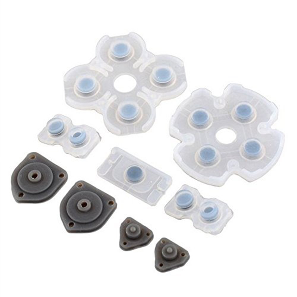 Replacement Trigger Springs & Joysticks Kit for Sony PS4 DualShock 4 Controller - Includes L1 R1 L2 R2 Buttons, 2 Thumbsticks, 4 Springs, Screwdriver & Conductive Silicone Pads - Perfect for DIY Repairs & Controller Maintenance