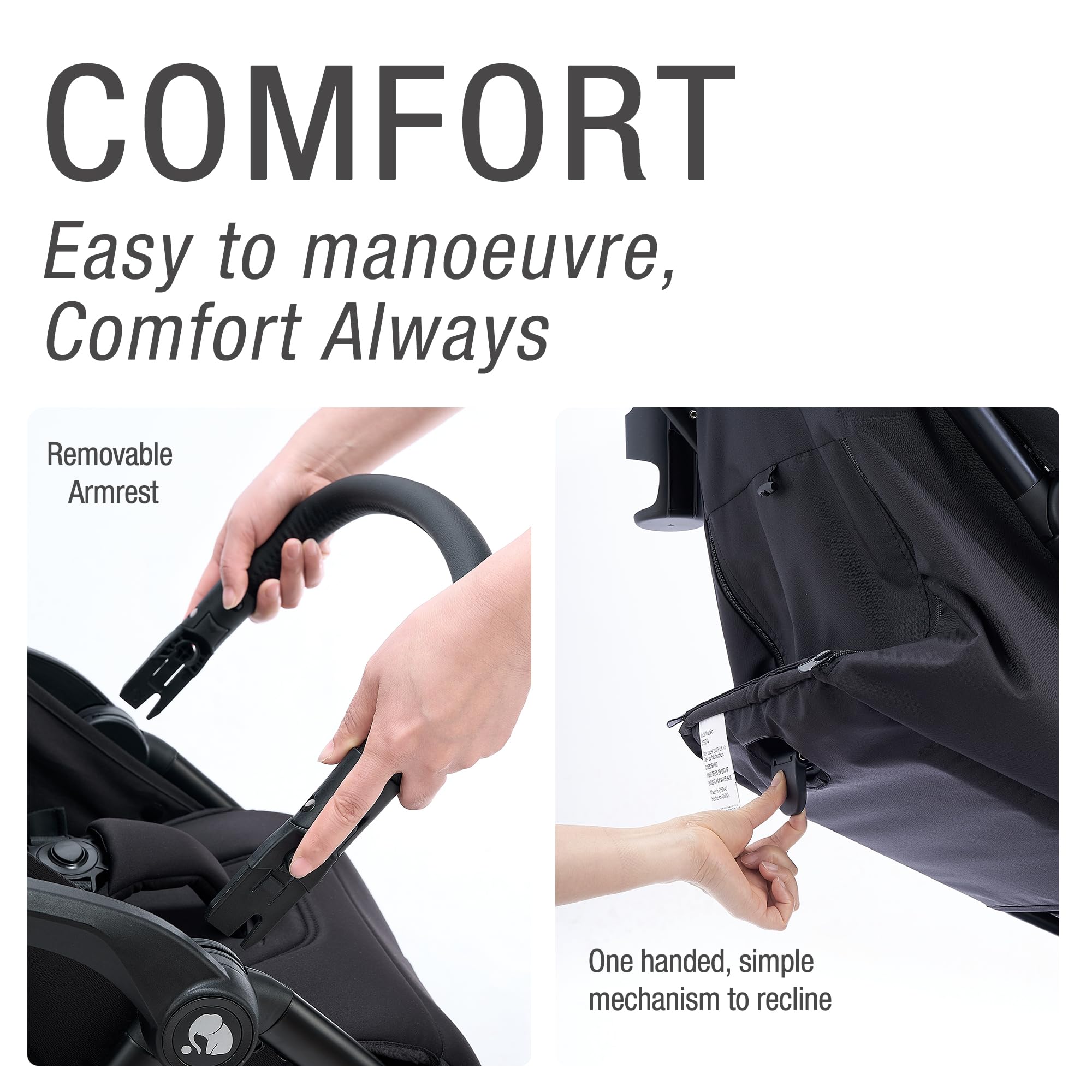 **Ultra-Compact Self-Folding Travel Stroller for Toddlers 0-36 Months – Lightweight, Adjustable Backrest & Oversized Canopy – Perfect for Air Travel, Shopping & City Walks**