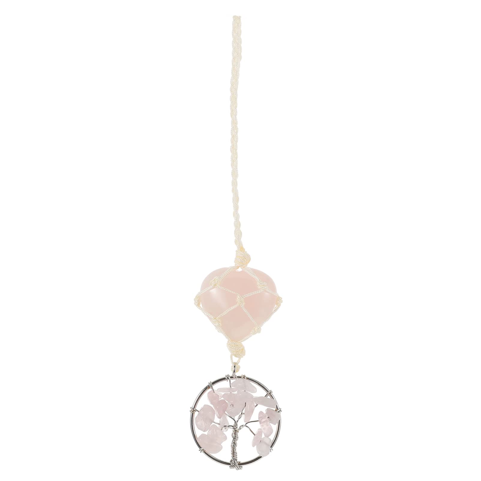 VOSAREA Car Mirror Hanging Accessories - Chakras Healing Crystals Pendant for Meditation, Car Rearview Mirror & Wall Decor - Feng Shui Ornament for Home, Office & Vehicle Window Decoration