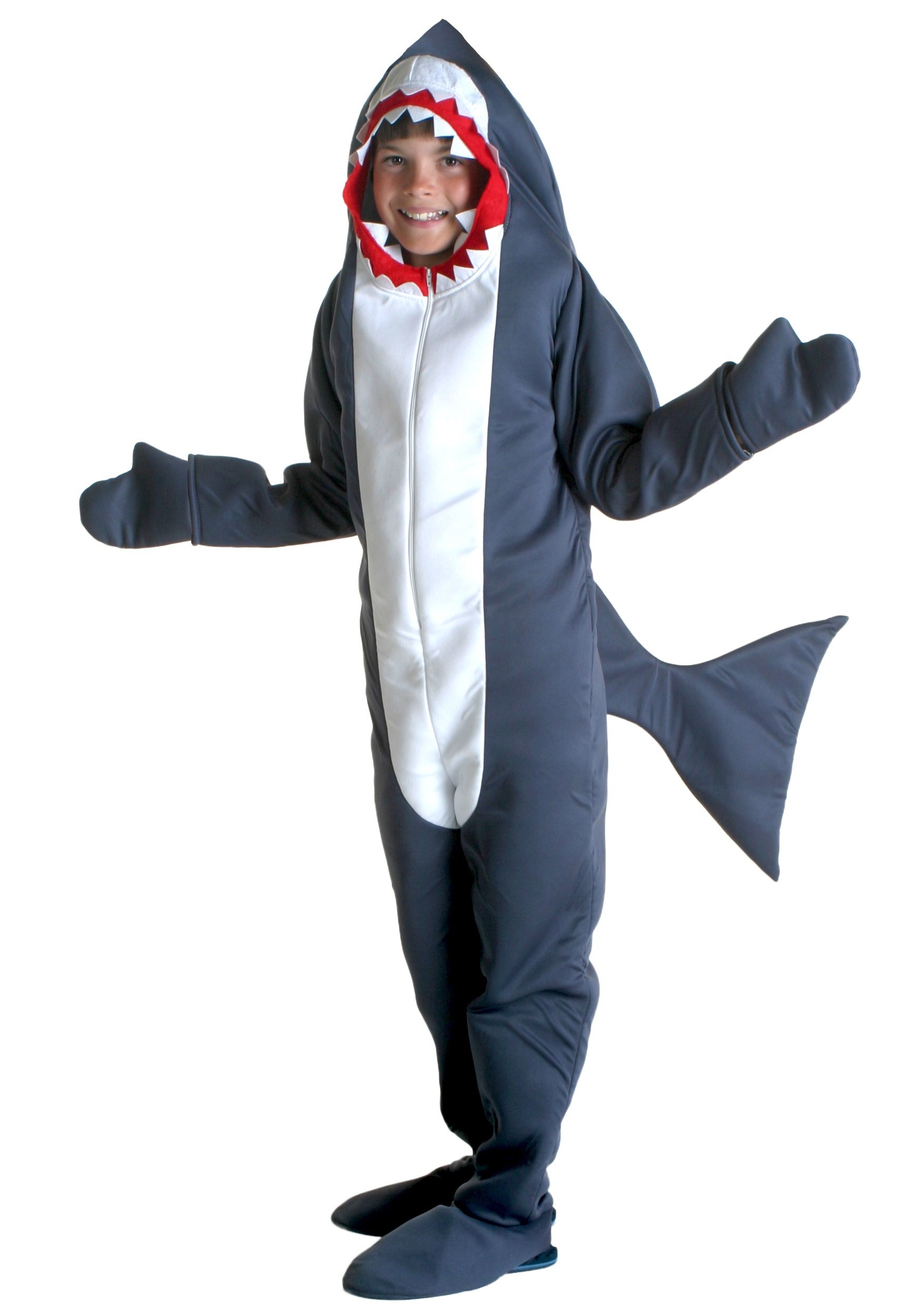 Kids Shark Costume - Cute & Scary Toothy Shark Outfit for Boys & Girls | Halloween, Dress-Up, and Birthday Party Costume
