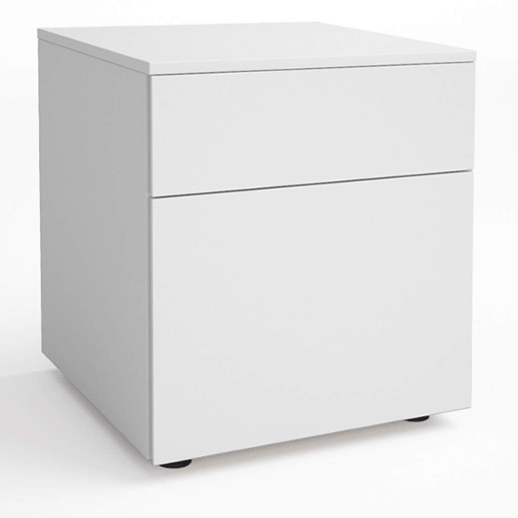 Modern Nordic Nightstand with Drawers - White Simple Bedside Table for Small Bedroom Storage | Perfect for Bedrooms, Dorms & Apartments