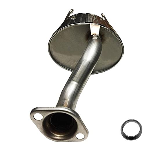 Stainless Steel Exhaust Muffler for Honda Civic 1999-2000 | Free Gasket & Bolts | Auto Replacement Part for Smooth Ride