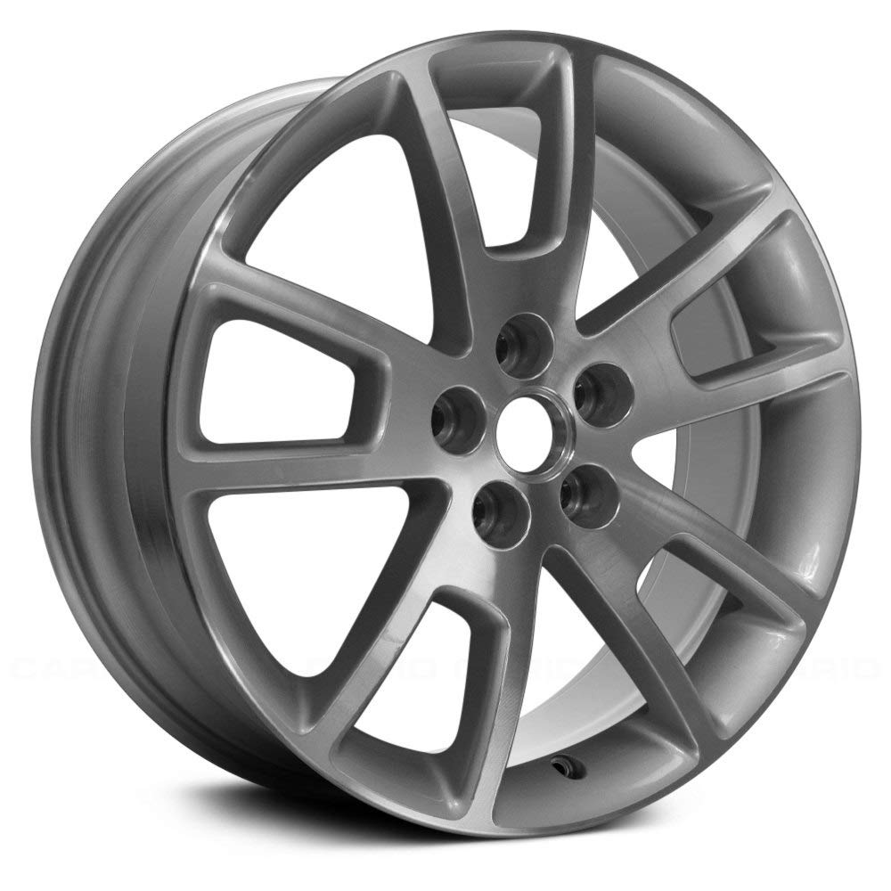 Replacement 5 Double Spoke Machined Silver Alloy Wheels for Chevy Malibu - Factory Style Replica Rims for Enhanced Performance & Style | Perfect for Road Trips, Daily Commutes & Car Upgrades