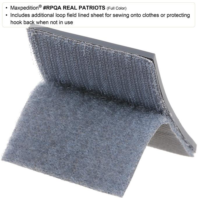 Real Patriots Morale Patch - American Flag Military Patch for Tactical Gear, Backpacks & Uniforms - Perfect for Veterans, Soldiers & Patriotic Enthusiasts