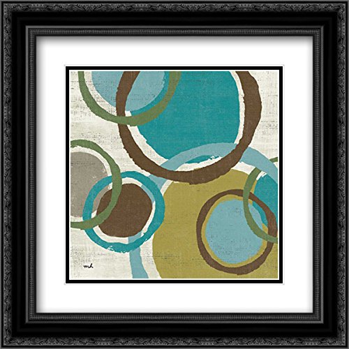 Vintage Bubbles I - Hershey & Moira 15x15 Inch Black Ornate Framed Double Matted Museum Art Print - Perfect for Living Room, Bedroom, or Office Wall Decor