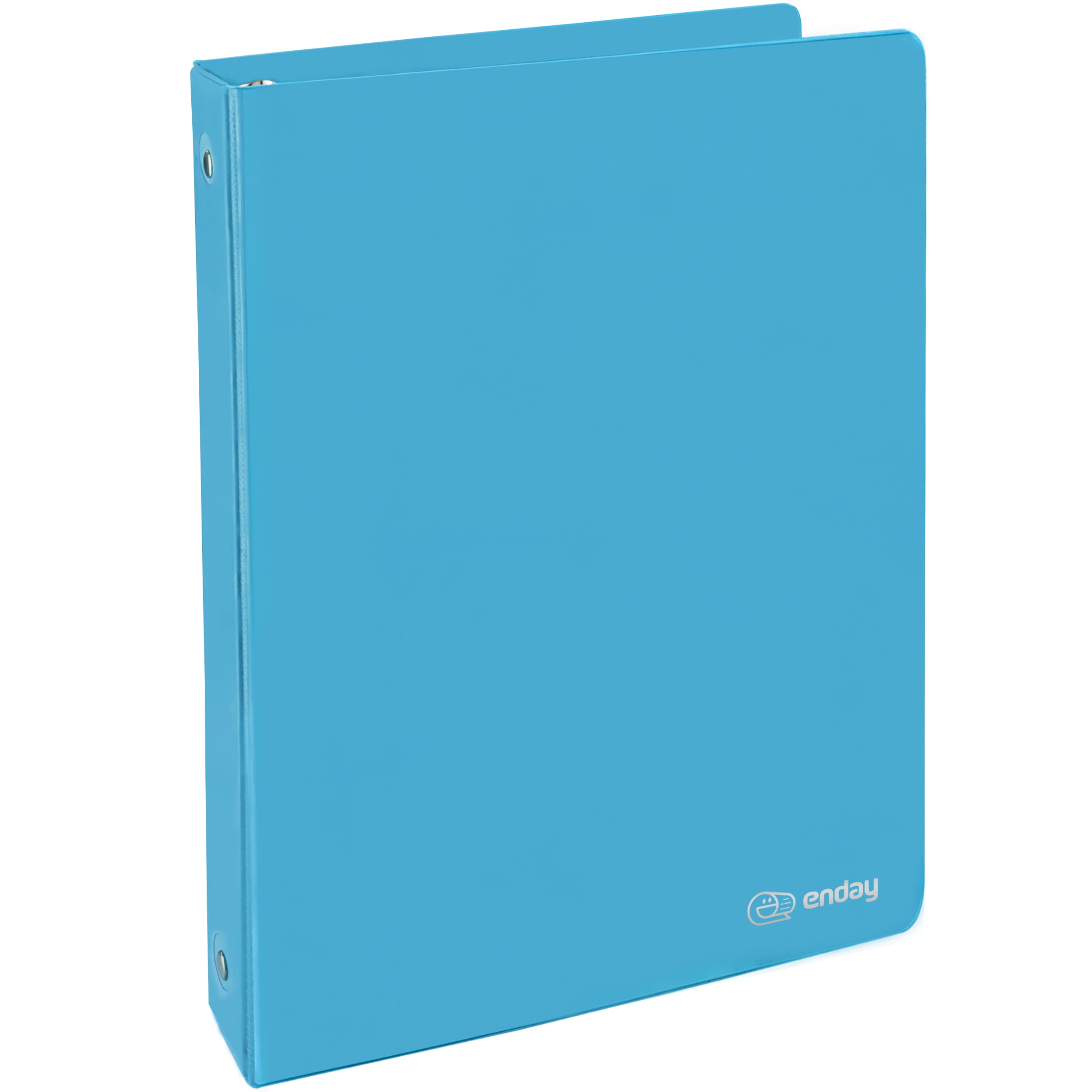 1 Inch 3 Ring Binder with Clear View Cover - 2 Inside Pockets, Blue School & Office Binder for Organizing Papers, Homework, and Documents - Perfect for Students, Teachers, and Home Office Use - by Enday