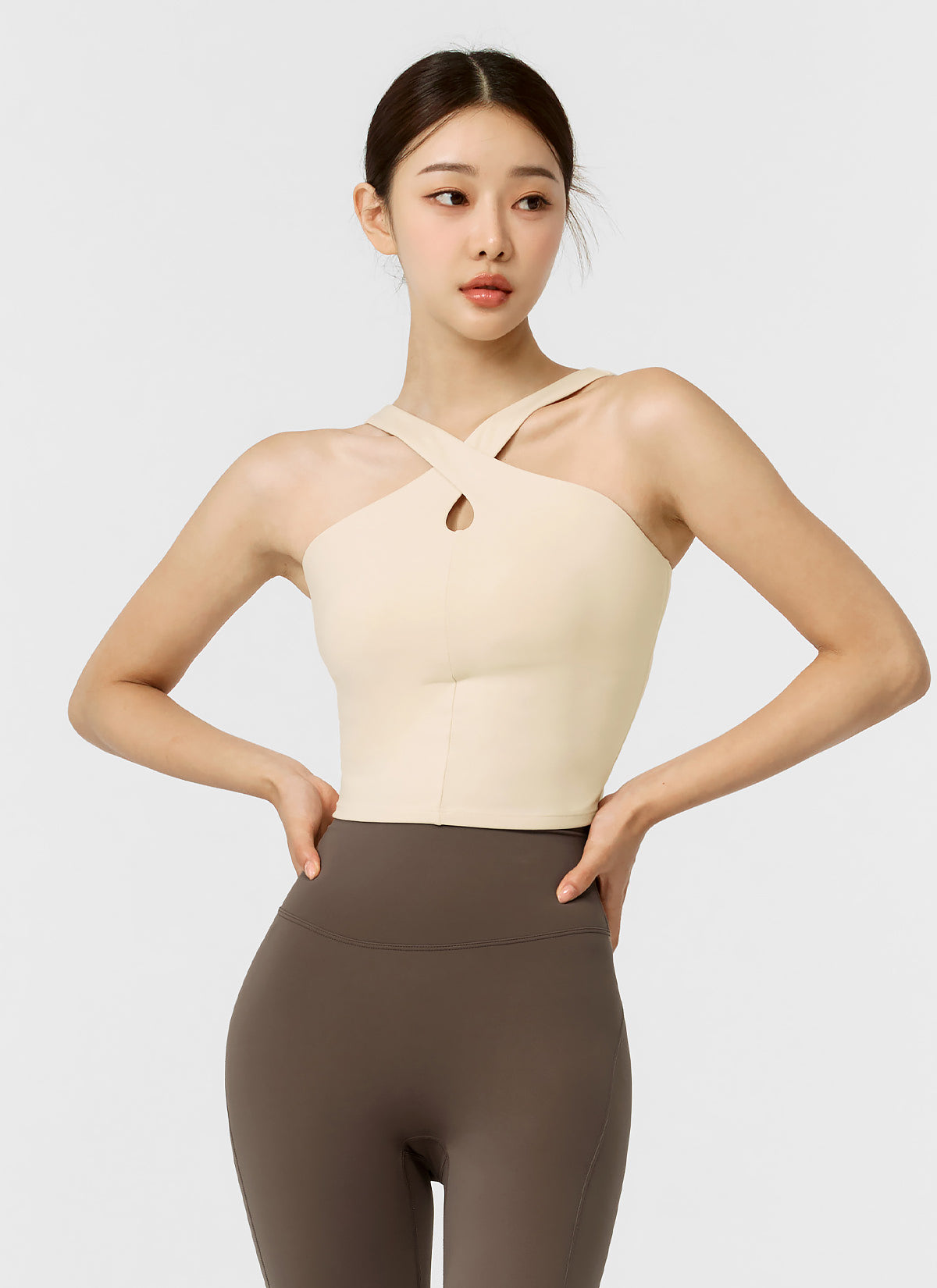 Stylish Comfort Fine Cross Neck Crop Top for Women - Perfect for Summer Outfits, Beachwear, and Casual Fashion