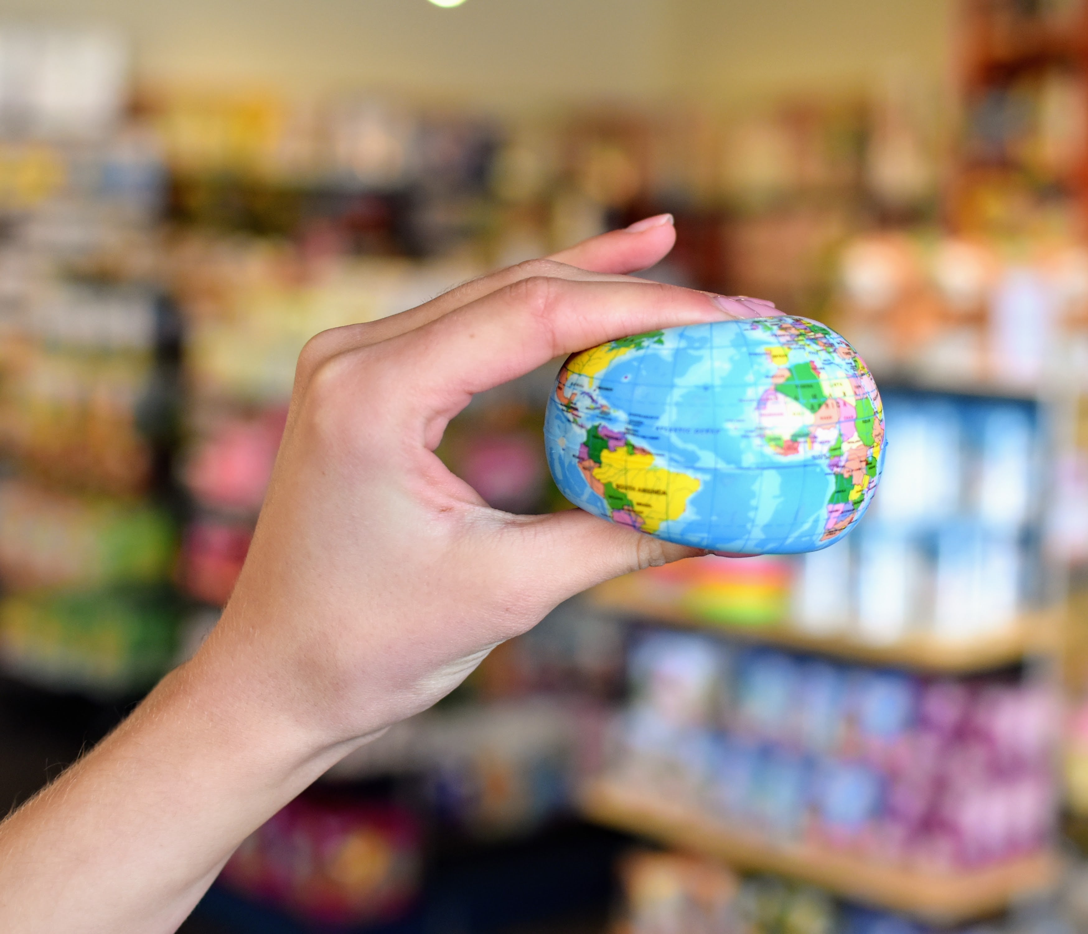 IS Gift Earth Stress Ball - 7.1cm/2.8in Squeeze Toy for Anxiety Relief & Stress Management - Perfect for Office, Home, School & Travel Use