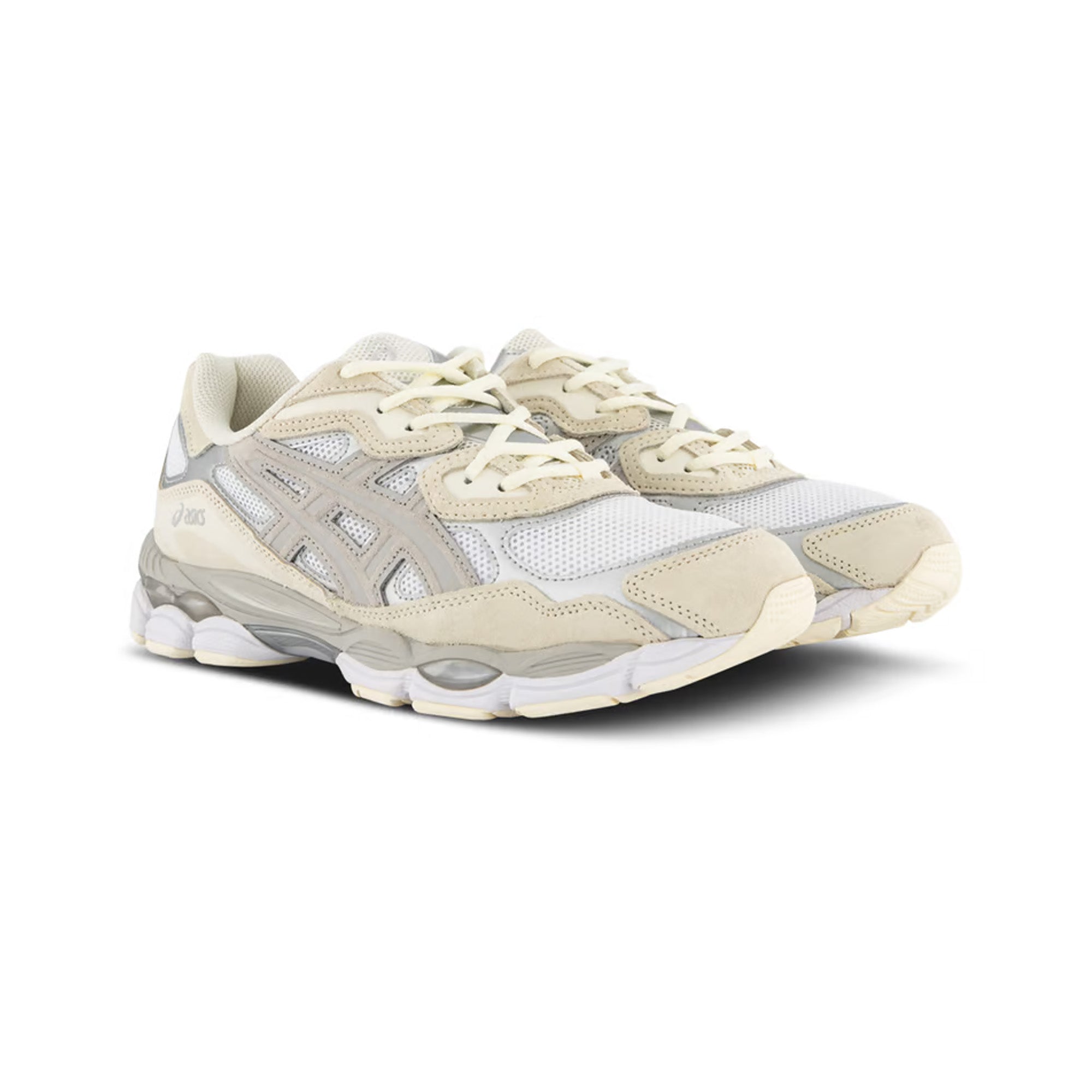 ASICS Gel NYC Running Shoes for Men & Women - White Oyster Grey (2023) | Lightweight Cushioned Sneakers for Jogging, Gym Workouts & Everyday Wear