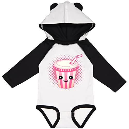 Inktastic Milkshake Lover or Soda Fan Long Sleeve Baby Creeper - Soft Cotton Bodysuit for Boys & Girls - Perfect for Family Photos, Birthday Parties & Casual Outings