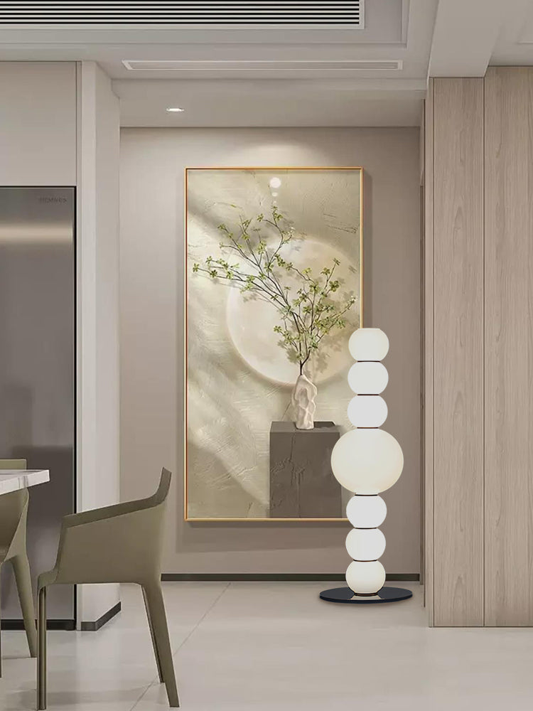 Modern Calabash Glass Floor Lamp for Living Room - Elegant Home Decor Lighting for Bedroom, Office & Lounge Areas