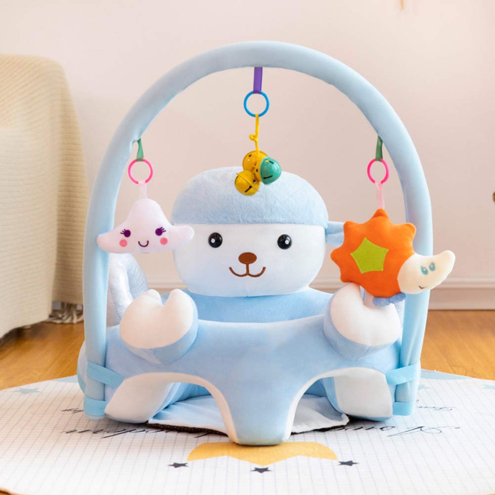 Soft Plush Animal-Shaped Baby Support Seat - Comfortable Infant Sitting Chair for Learning to Sit & Posture Support - Perfect for Nursery, Playtime & Early Development Stages