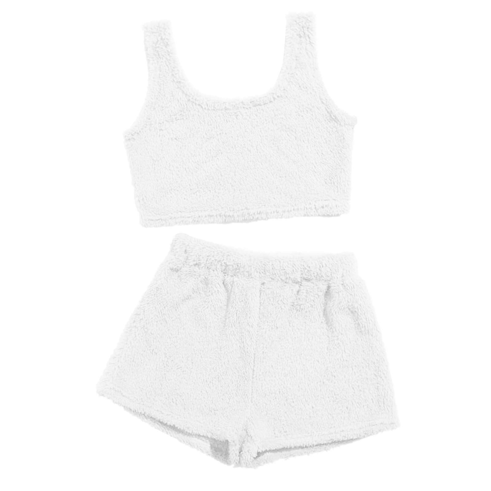 Women's Fall Winter Yoga Outfit Set - Basic Tank Top & High-Slit Shorts for Sports, Gym, and Lounge Wear | Comfortable Workout Clothes for Yoga, Pilates & Home Relaxation