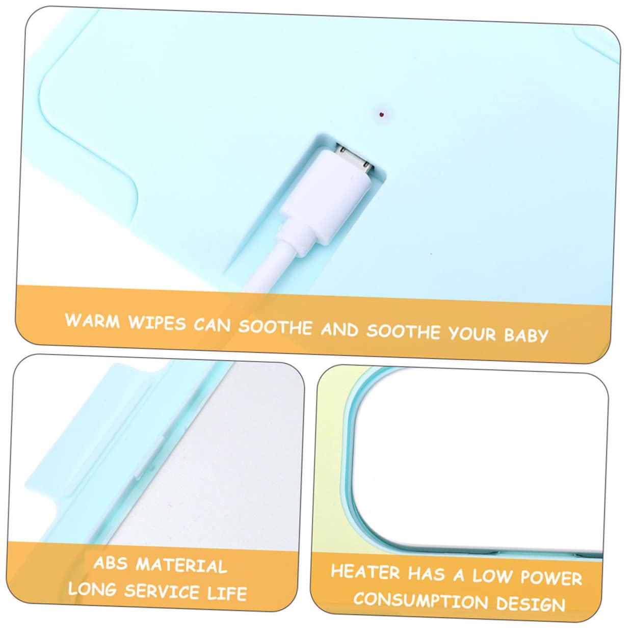 FAVOMOTO 5-Pack Baby Wipe Warmer - Portable Wet Wipes Heater for Diaper Changing, Made of Durable ABS Plastic (2pcs x 5) - Perfect for Nursery, Travel & On-the-Go Baby Care