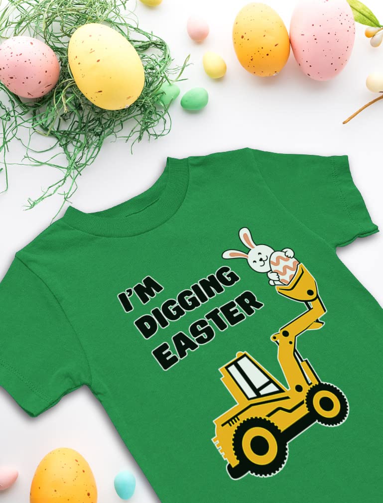 Funny Easter Bunny T-Shirt for Boys & Girls - Cute Infant & Toddler Kids Shirt for Easter Egg Hunt & Spring Celebrations