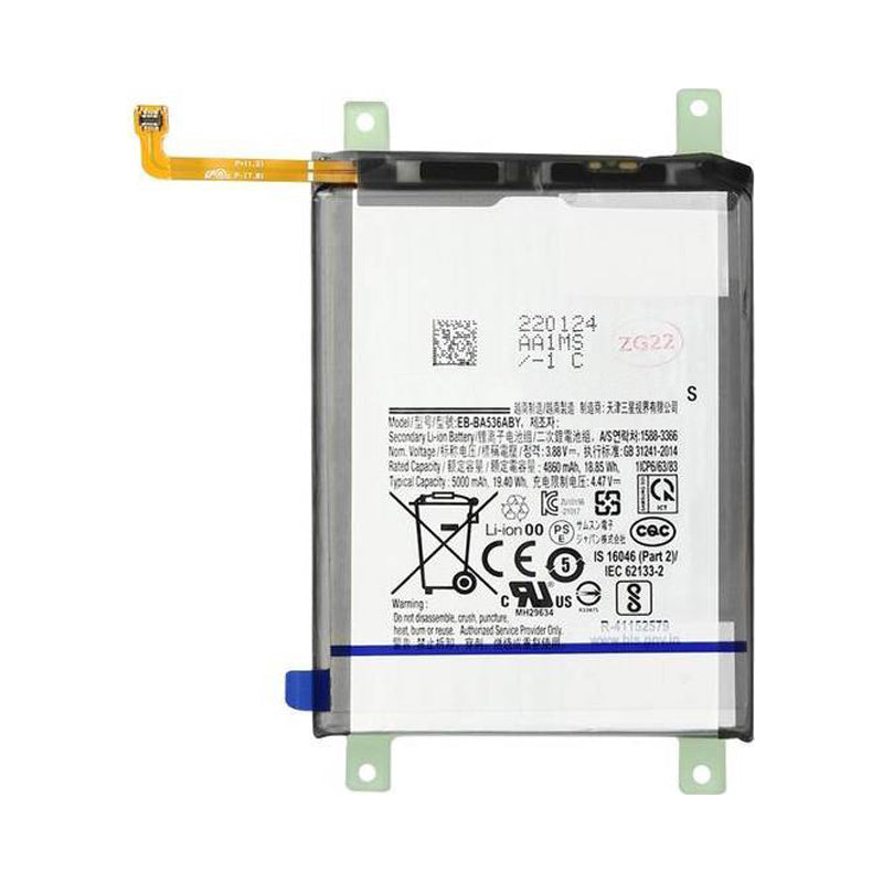 Original Samsung Galaxy A33/A53/A24 Replacement Battery - High Capacity 5000mAh (EB-BA536ABY) | Long Lasting Power for Gaming, Streaming & Daily Use