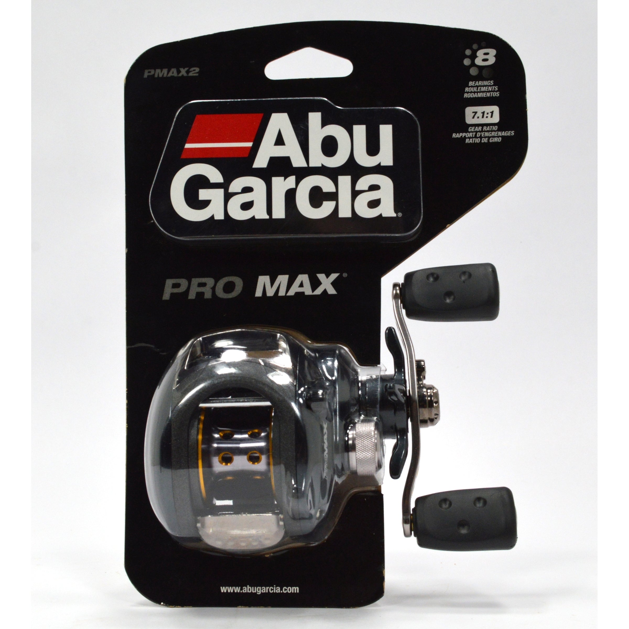ABU GARCIA Pro Max PMAX2 Baitcasting Fishing Reel - 7.1:1 Gear Ratio, 8 Ball Bearings, Right/Left Hand Retrieve | Perfect for Bass Fishing, Saltwater & Freshwater Angling