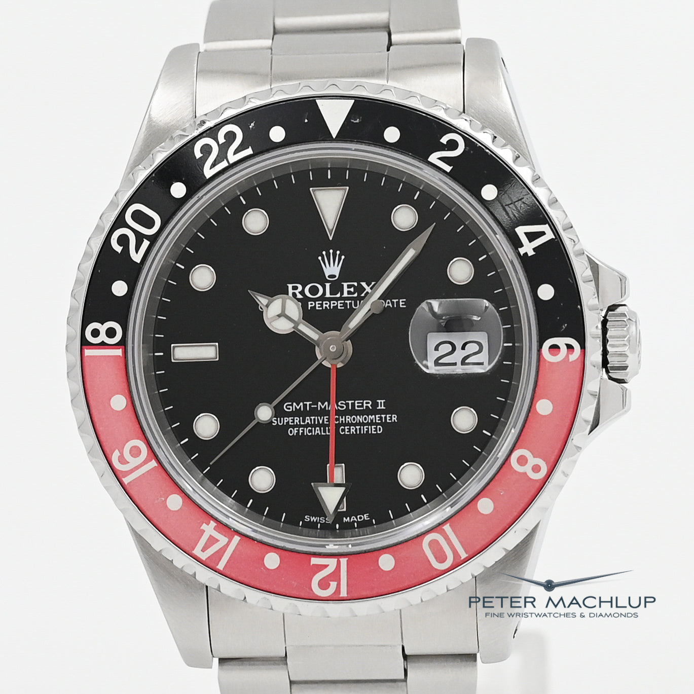 Authentic Rolex GMT-Master II Stainless Steel Watch 2000 Model - Perfect for Travel, Business & Luxury Collectors