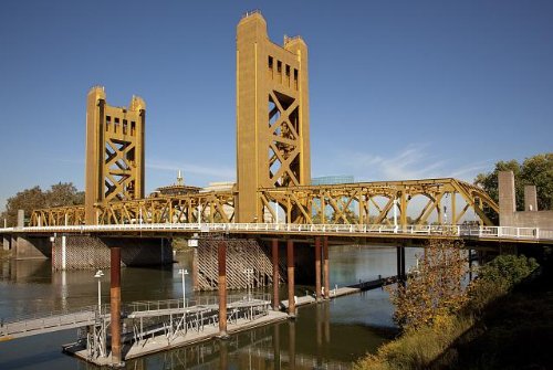 Historic Tower Bridge Sacramento California 2009 Photo by Carol Highsmith | Landscape Photography, Travel Wall Art, Home & Office Decor