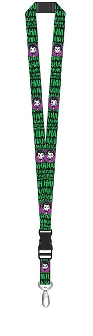 DC Comics The Joker Lanyard Keychain - Plasticolor 004425R01 | Comic Book Convention Accessory, Cosplay ID Holder, Batman Fan Gift