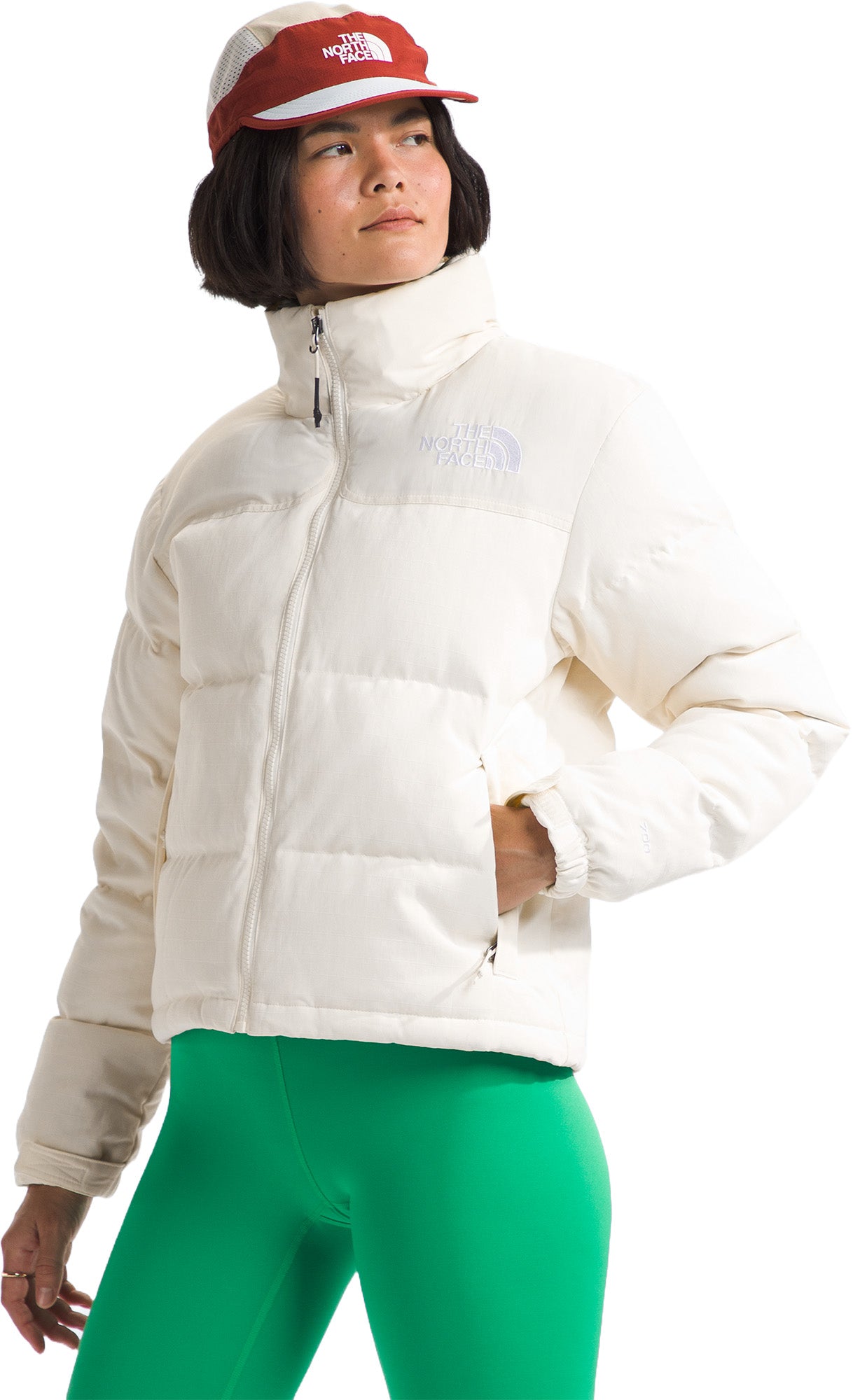1992 Ripstop Nuptse Jacket for Women - Lightweight Water-Resistant Winter Coat with Hood - Perfect for Skiing, Hiking & Cold Weather Fashion