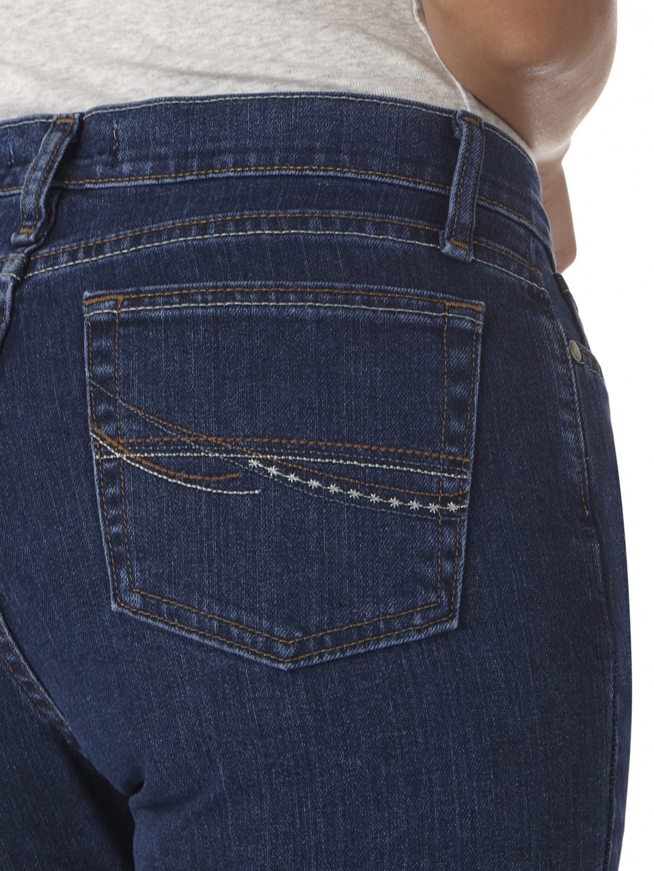Wrangler Women's Classic Fit Mid Rise Boot Cut Jean - Comfortable Denim Pants for Casual Wear, Work & Outdoor Activities