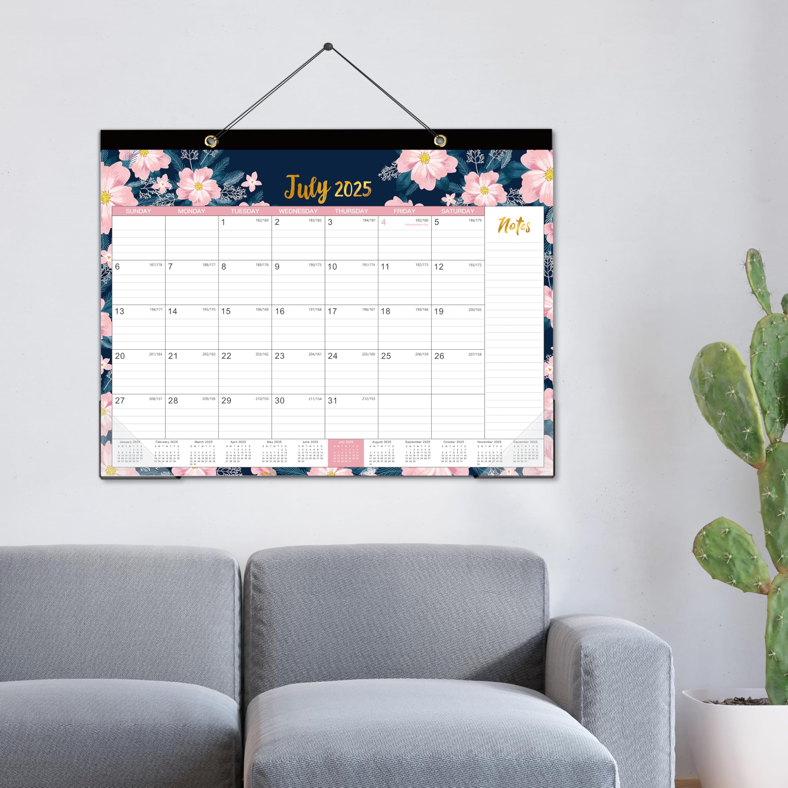 2025 Desk Calendar - 12