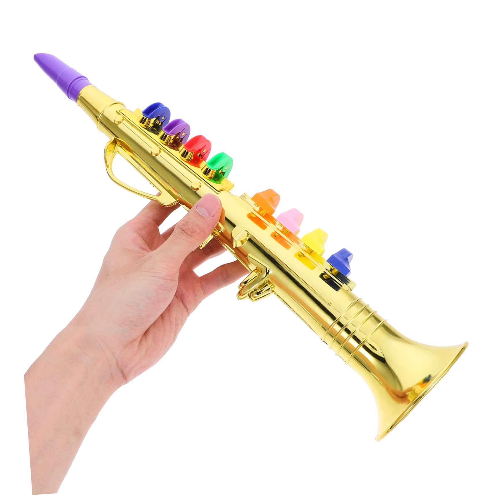 iBasenice 3-Piece Musical Toy Saxophone Set for Kids - Plastic Imitation Saxophone Instrument, Fun Educational Gift for Children | Perfect for Birthday Parties, Music Lessons & Pretend Play