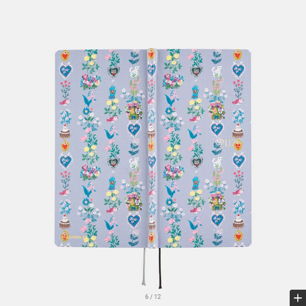 Hobonichi Techo 2025 Planner - Yumi Kitagishi Design Hardcover Weekly Notebook | English Edition | January Start, Monday Format | Perfect for Journaling, Scheduling & Productivity