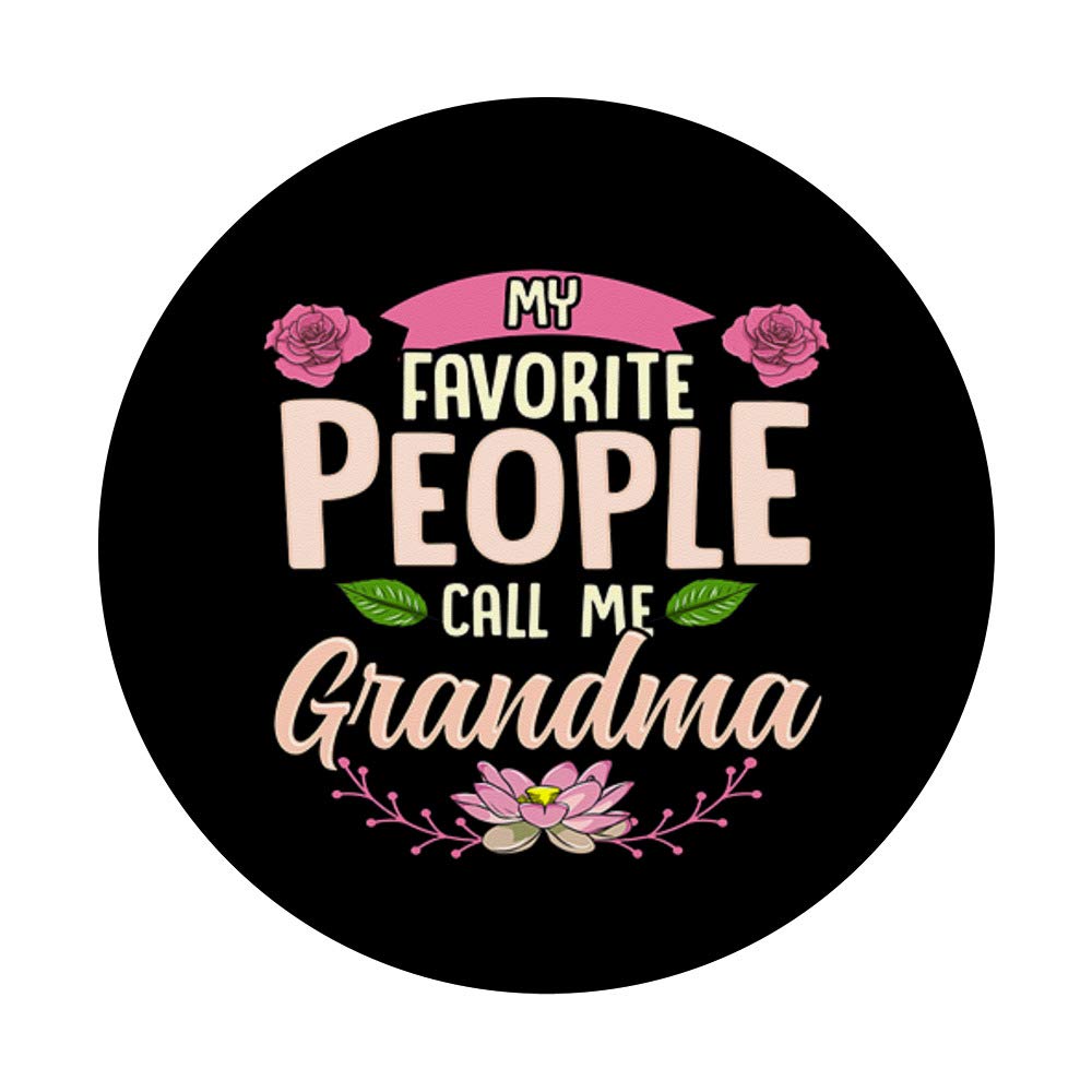 Floral PopSocket PopGrip: Swappable Phone & Tablet Grip for Grandma - Perfect Thanksgiving Gift for My Favorite People, Ideal for Family Gatherings & Everyday Use